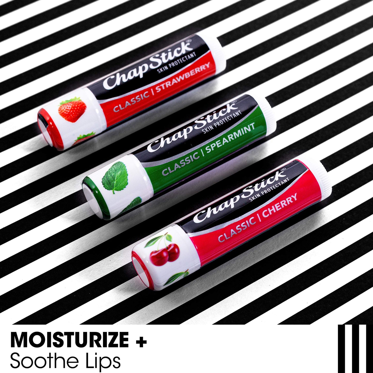 ChapStick Moisturizer Original Lip Balm Tubes, SPF 15 and Skin Protectant - 0.15 Oz (Pack of 12)