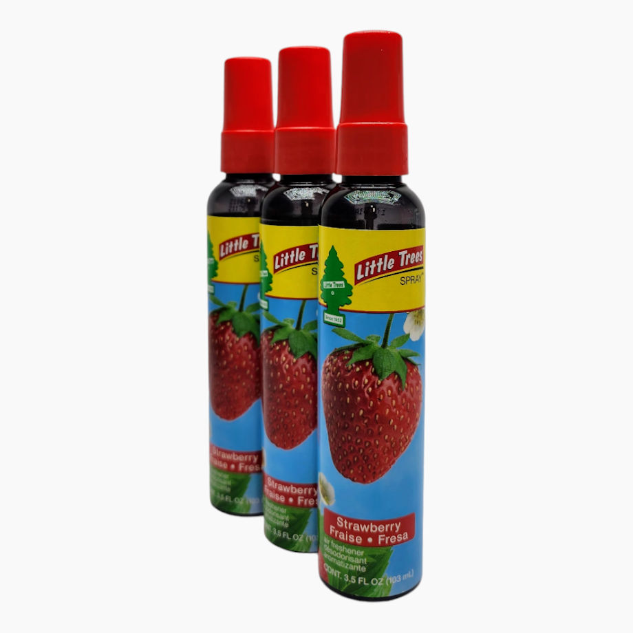 Little Trees -Strawberry- 3.5oz Spray Bottles, 3-Pack