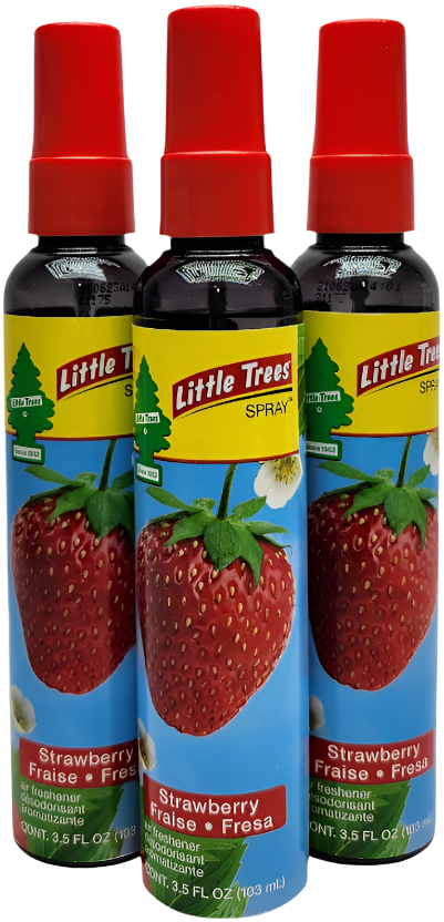 Little Trees -Strawberry- 3.5oz Spray Bottles, 3-Pack
