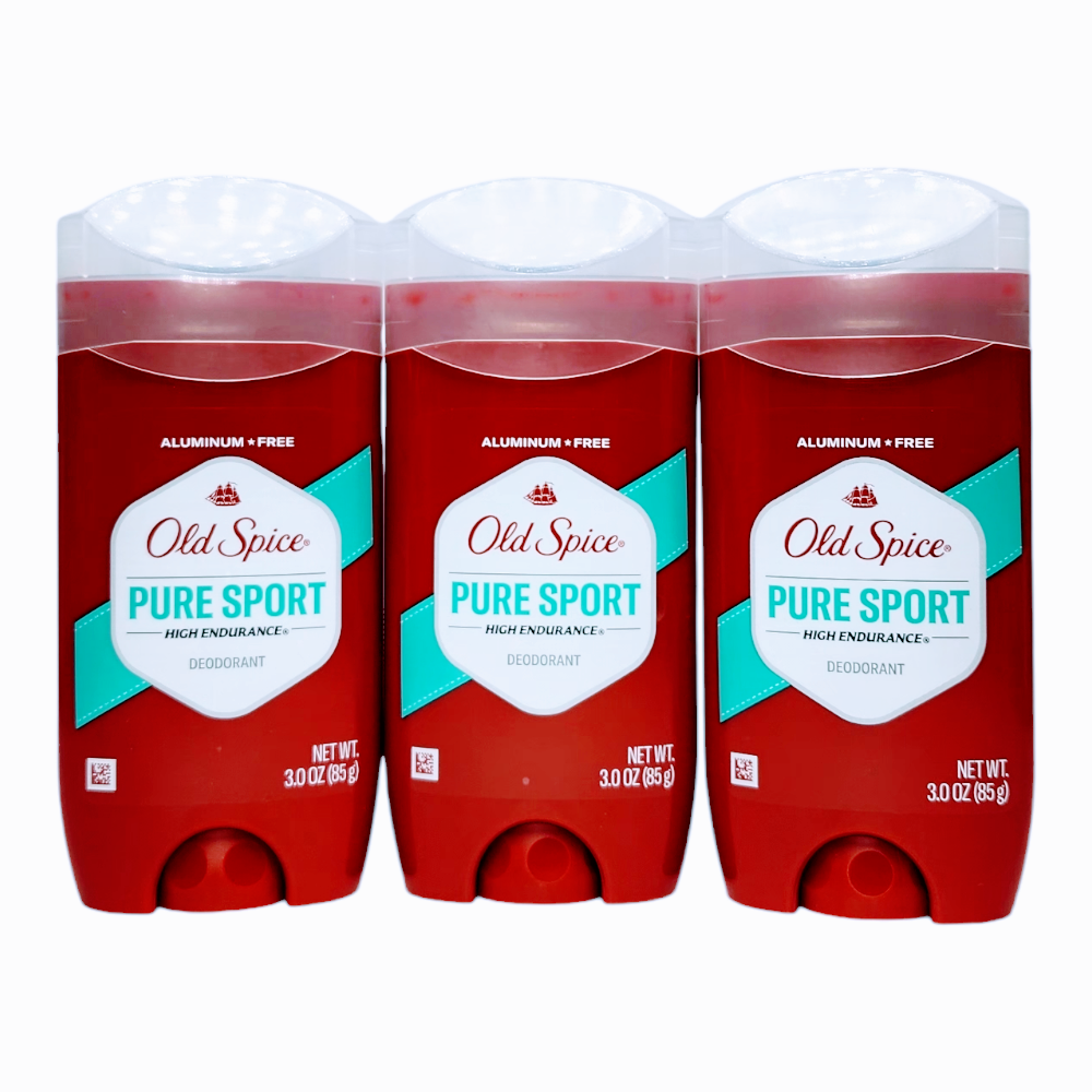 Old Spice High Endurance Deodorant for Men, Pure Sport - 3 oz. 3 Pack