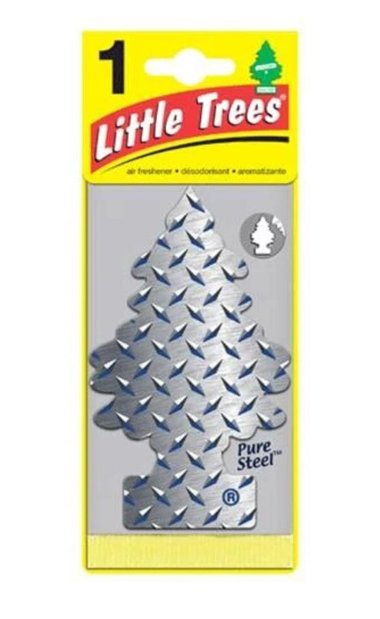 Little Trees Air Fresheners *Pure Steel* - 24 Pack