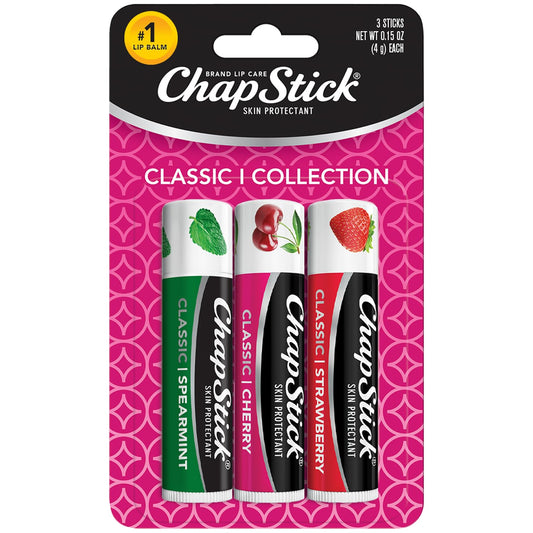 ChapStick Moisturizer Original Lip Balm Tubes, SPF 15 and Skin Protectant - 0.15 Oz (Pack of 12)