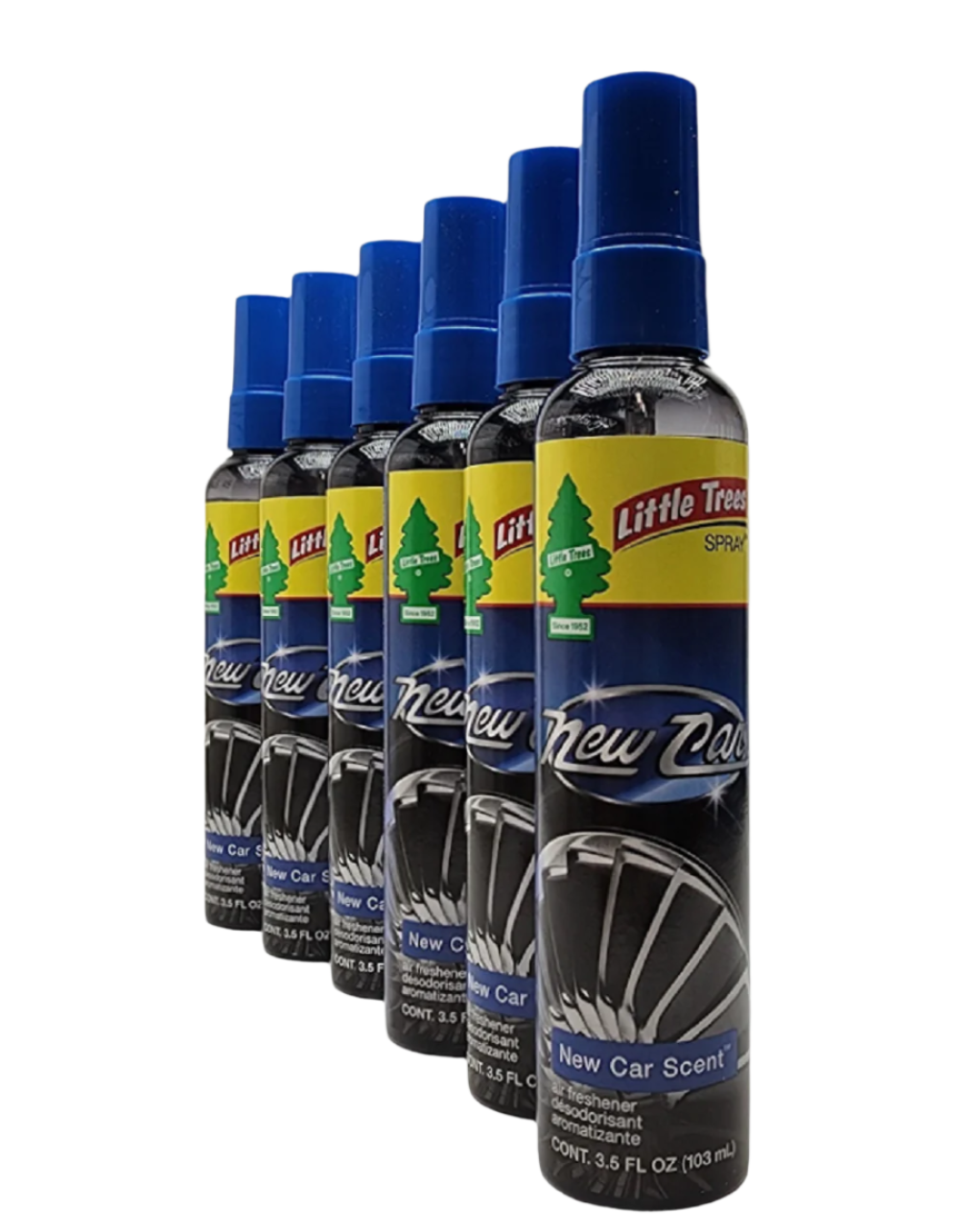 Little Trees -New Car Scent- 3.5oz Spray Bottles, 6-Pack