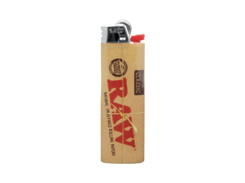 RAW Authentic Made By BIC Classic Lighter 50 Count Display, Free Shipping (Brown)